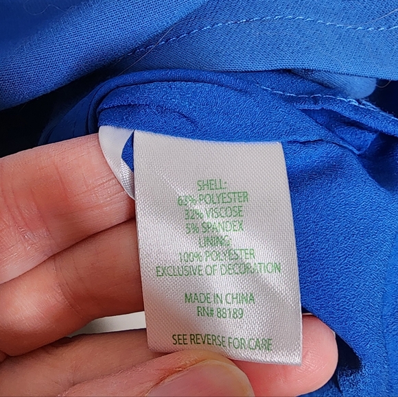 Lilly Pulitzer Barton Blue Edita Embellished Stretch Shift Dress 00 NWT - Picture 9 of 10